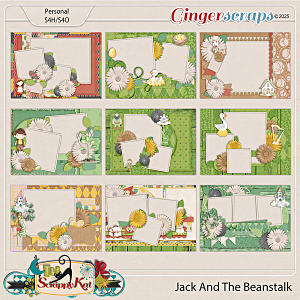 Jack and the Beanstalk Brag Book Pages by The Scrappy Kat
