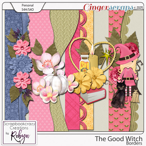 The Good Witch Borders by Scrapbookcrazy Creations