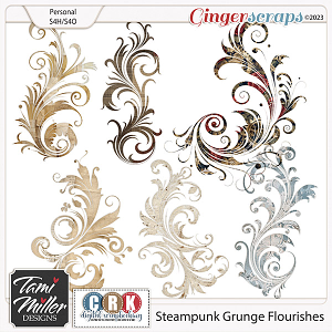 Steampunk Grunge Flourishes by Tami Miller and CRK Designs