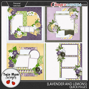 Lavender and Lemons - QUICK PAGES by Twin Mom Scraps