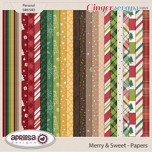 Merry & Sweet - Papers by Aprilisa Designs
