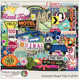 Summer Road Trip Full Kit by Trixie Scraps Designs