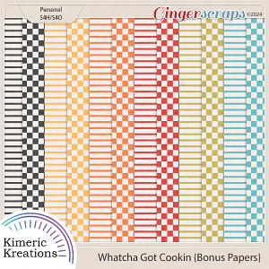 Whatcha Got Cookin Bonus Paper Pack by Kimeric Kreations