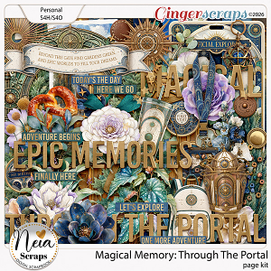 Magical Memory - Through The Portal - Page Kit by Neia Scraps