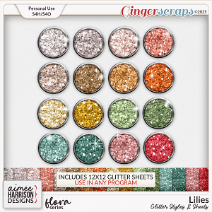 Lilies Glitters by Aimee Harrison