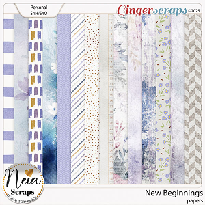 New Beginnings - Papers - by Neia Scraps