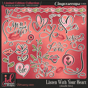 Listen With Your Heart {Doodle Bits} LIMITED EDITION