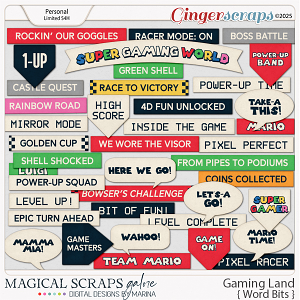 Gaming Land (word bits)