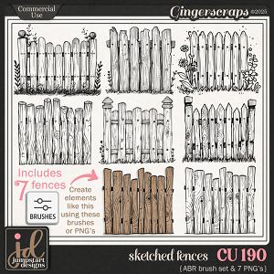 CU & PU 190 ~ Sketched Fences