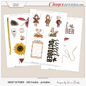 Buzzbee Scraps: Sweet October DSD Freebie Printables