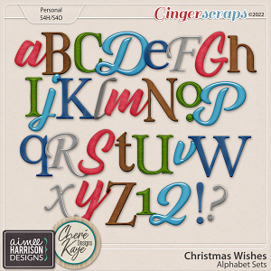 Christmas Wishes Alpha Sets by Aimee Harrison and Chere Kaye Designs
