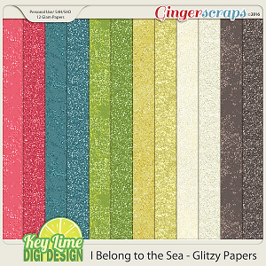 I Belong to the Sea - Glitzy Papers