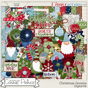 Christmas Gnome  - Kit by Connie Prince