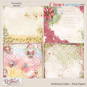 Kristmess Cuties Artsy Papers