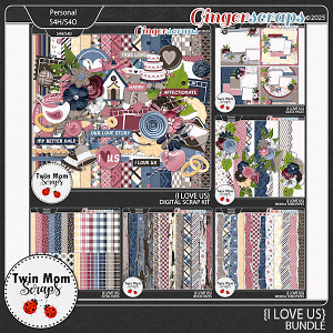 I Love Us - BUNDLE by Twin Mom Scraps