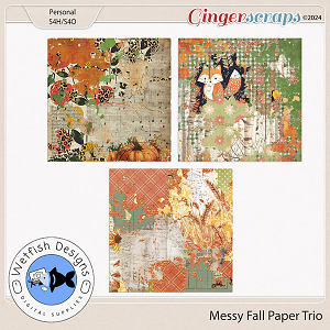 Messy Fall Paper Trio 1