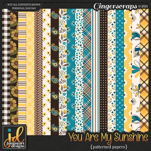 You Are My Sunshine {Patterned Papers}