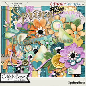 Springtime Digital Scrapbook Kit