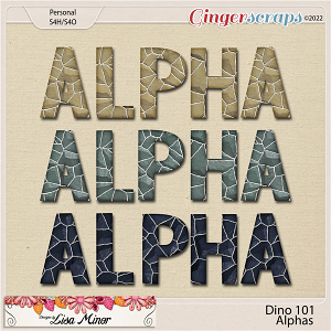 Dino 101 Alphas from Designs by Lisa Minor