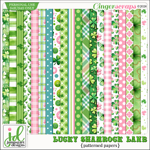 Lucky Shamrock Lane {Patterned Papers}
