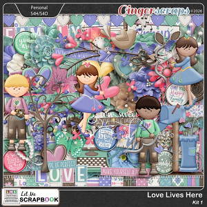 Love Lives Here-1 by Let Me Scrapbook