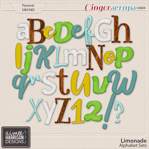 Limonade Alphabet Sets by Aimee Harrison