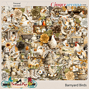 Barnyard Birds Kit by The Scrappy Kat