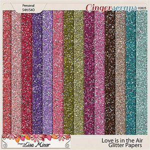 Love is in the Air Glitter Papers from Designs by Lisa Minor