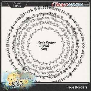 Decorative Circle Page Borders 01