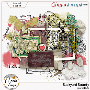 Backyard Bounty - Jounral Bits - by Neia Scraps