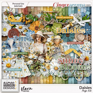 Daisies Page Kit by Aimee Harrison Daisies Page Kit by Aimee Harrison