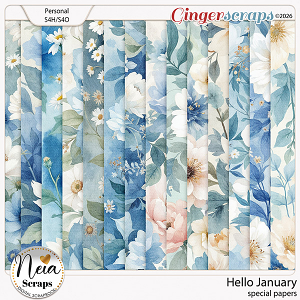Hello January - Special Papers - by Neia Scraps