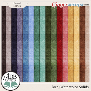 Brrr Watercolor Solid Papers by ADB Designs