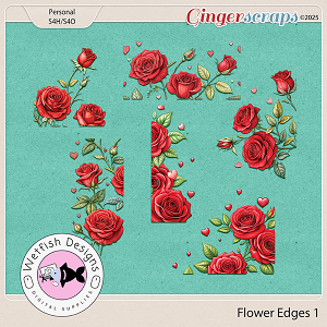 Flower Edges 1 by Wetfish Designs