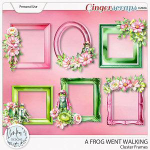 A Frog Went Walking Cluster Frames by Ilonka's Designs