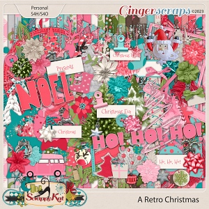A Retro Christmas Kit by The Scrappy Kat