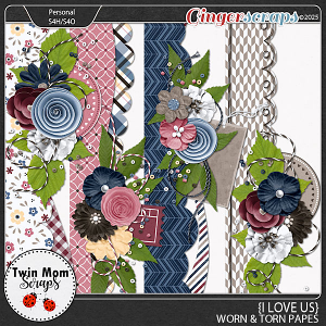 I Love Us - BORDERS by Twin Mom Scraps