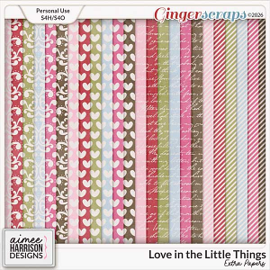 Love in the Little Things Extra Papers by Aimee Harrison