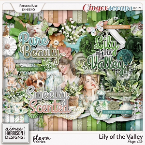 Lily of the Valley Page Kit by Aimee Harrison