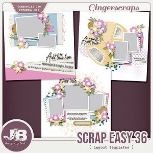 {CU} Scrap Easy 36 Templates by JB Studio