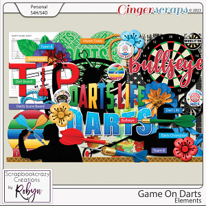 Game On - Darts Elements by Scrapbookcrazy Creations