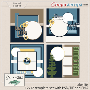 Lake Life Template Set by ScrapChat Designs