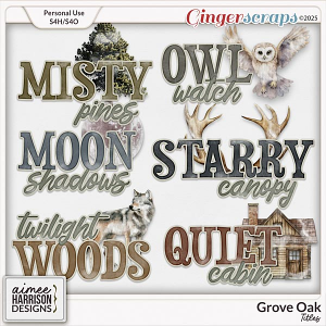 Grove Oak Titles by Aimee Harrison