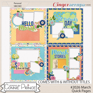 #2026 March - Quick Pages by Connie Prince