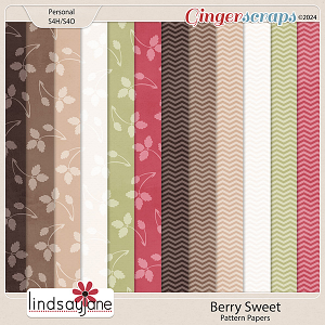 Berry Sweet Pattern Papers by Lindsay Jane