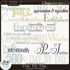Day By Day Word Art by ADB Designs