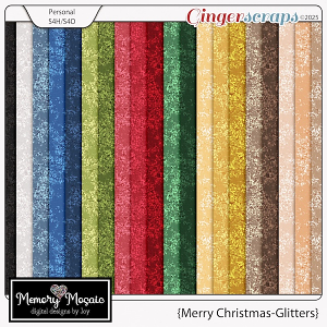 Merry Christmas Glitters by Memory Mosaic