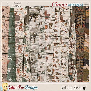 Autumn Blessings Wood Papers
