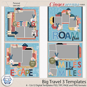 Big Travel 3 Templates by Miss Fish