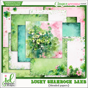 Lucky Shamrock Lane {Blended Papers}